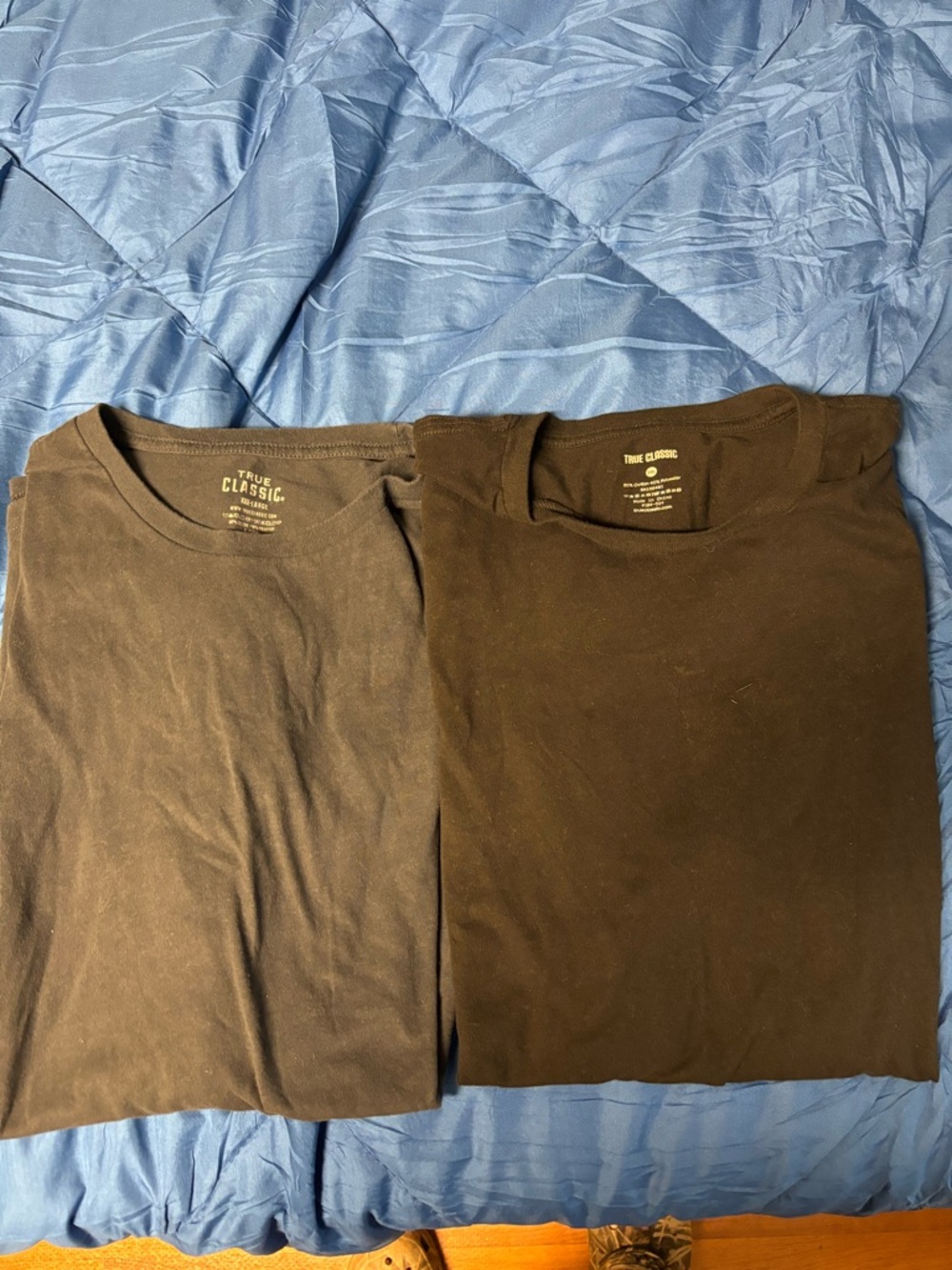Men's True Classic Crew Neck T-Shirt - Black and Gray